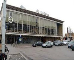 het station